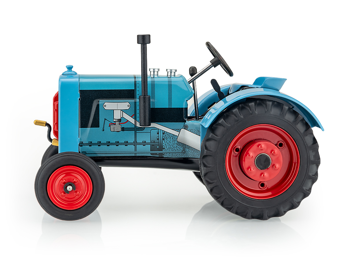 plechový traktor na klíček Wikov 25