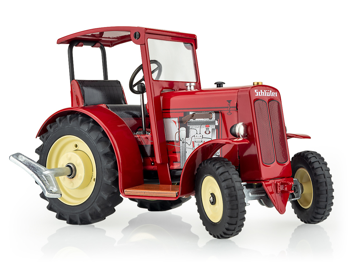 Blechspielzeug Traktor Zubehör Heuwender von KOVAP 0400 