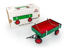 Trailer green-red with red metals disks