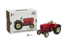 Traktor na klíček Porsche Diesel Master 419, plechová hračka KOVAP Náchod