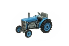 ZETOR modrý, plastové disky kol - plechový traktor na klíček